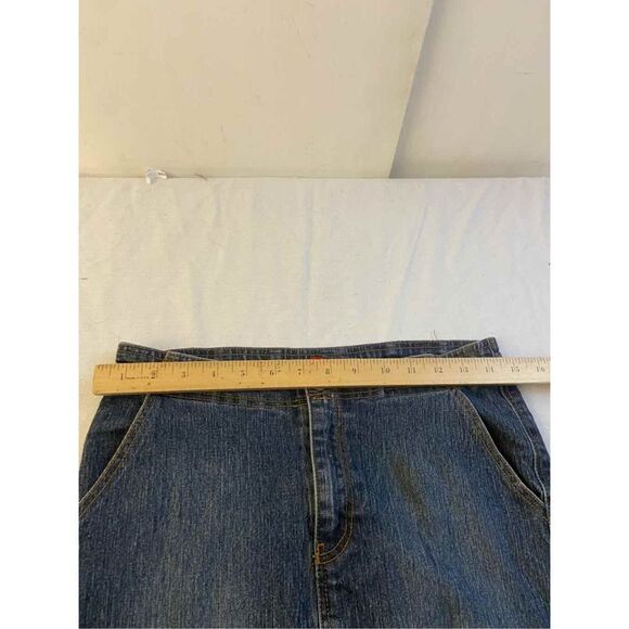 Destiny Jeans maxi Mermaid flare Skirt rn#97170 raw hems distressed size 9/10 - Picture 3 of 8